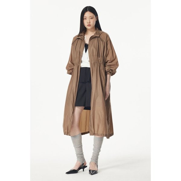 나일론 후디 롱 점퍼 7115220403160