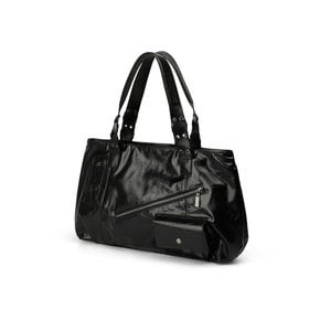 뮤트 박스 레더 숄더백 [BLACK]