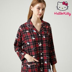 산리오 프리미엄 홈웨어 긴소매 긴팔 카라 원피스 HK-4535