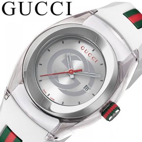 GUCCI SYNC YA137302 GG 구찌 시계 시계 싱크 남성 남성 실버 화이트 인기 추천 멋쟁이 브랜드