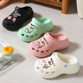 여성 5cm 에바 통굽 펀칭 키높이 여름 슬리퍼 실내화 아쿠아슈즈 물놀이 신발 샌들_P351885389