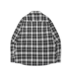 SP POCKET SOFT CHECKED OVERFIT SHIRT-BLACK