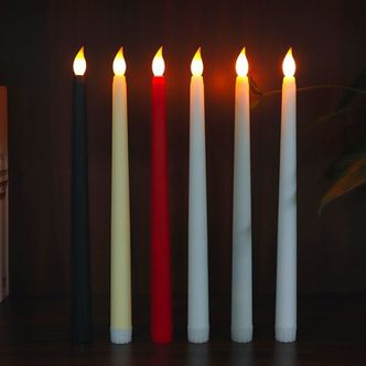  LED 촛불 긴 초 티라이트 양초 크리스마스 캔들