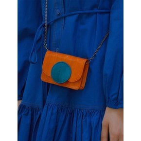 Macaron wallet mini bag orange green