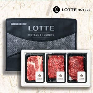 LOTTE HOTELS [명절 후 배송][롯데호텔] 1등급 숙성 한우암소 선물세트 5호 1.2kg (등,불,국)