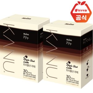 동서 맥심 카누 트리플샷라떼 30T x 2개+텀블러/머그랜덤(ID당1개)