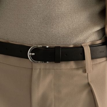 로서울 Around belt Umber with Silver buckle