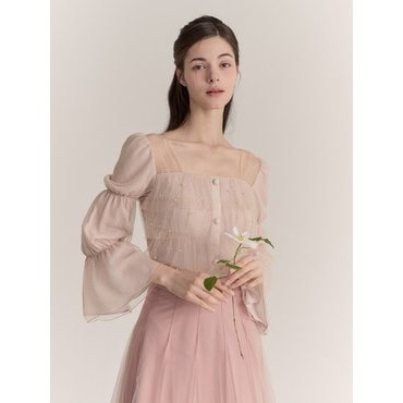 그레이스유 Grace Blouse (Pink Beige)