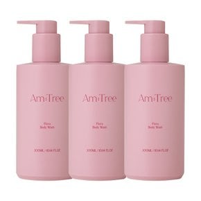 Amtree Signature 플로라 향좋은 퍼퓸 바디워시 300ml 3개 꽃 장미향