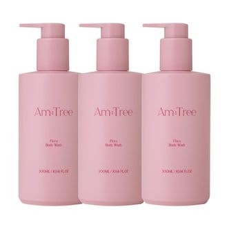 에이엠트리 Amtree Signature 플로라 향좋은 퍼퓸 바디워시 300ml 3개 꽃 장미향