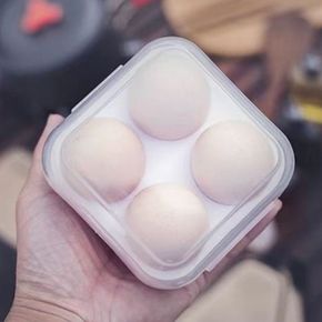 휴대용 달걀 케이스 4구 1P 투명 에그트레이 보관함 홀더 캠핑