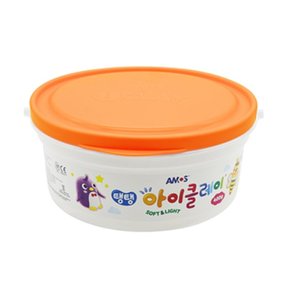 화방용품 유치원 초등돌봄교실 아이클레이 400G 주황