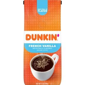 [해외직구] Dunkin Donuts 던킨도넛 프렌치 바닐라 그라운드 커피 340g 2팩 French Vanilla Flavored Ground 12oz