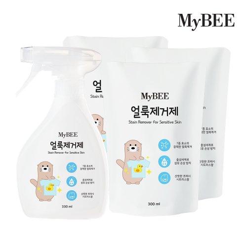 얼룩제거제 용기(330ml)+리필(300ml)x3팩