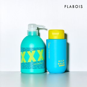 엑스 샴푸 480ml + 밀크밤 헤어팩 300ml