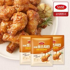 쏘스치킨 윙봉 단짠갈릭맛 560g 3개