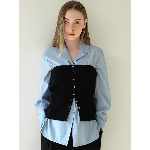 테일러드 카라 블라우스 VB59BLM105Z