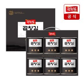 [바로배송][광천김] 곱창김 캔김 6캔 선물세트 (곱창캔 6캔)