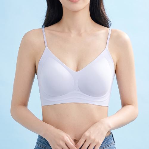 NU028 여성 쿨링 얇은 시원한 통기성 심리스 노와이어 브라 2종 세트