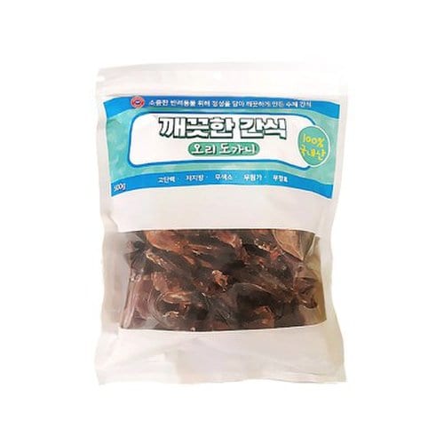 깨끗한 간식 (오리 도가니) 500g - pt