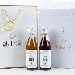 24년 추석세트 국내산 참기름 정성 3호세트 (참기름 350ml+들기름 180ml)