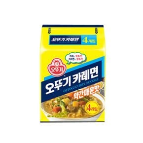 오뚜기 가공식품 카레면 약간매운맛 약간맛 면 봉지라면 32봉