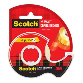 스카치 다용도 투명테이프 522D 12mmx20M 1개