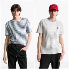 공용 링거 배지 티셔츠 T32F1TTO42TMT1 TOMMY JEANS