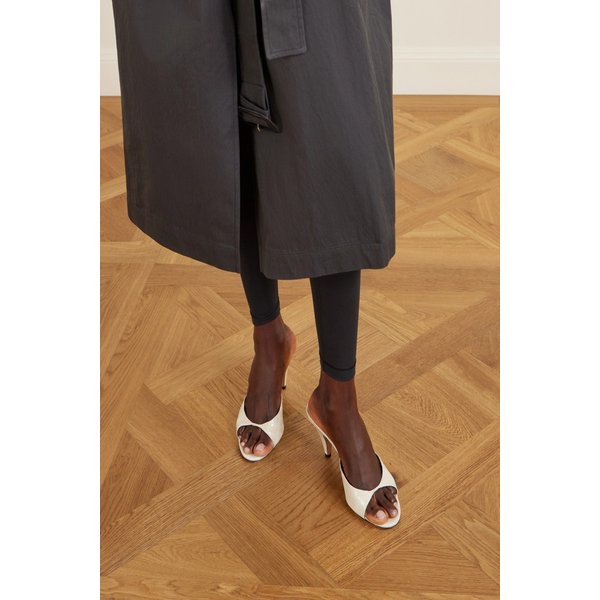 주드 헤이즈 크로커다일 가죽 뮬 크림 46376663163030674