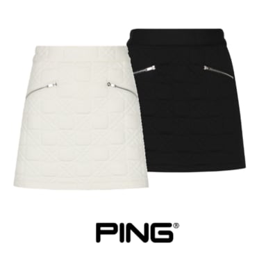 핑 [24  S/S]     여성  자가드 지퍼 포켓 큐롯 스커트       121D1PC183  (출시가 258,000)