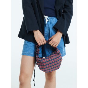 Memory shirring hobo bag / Navy