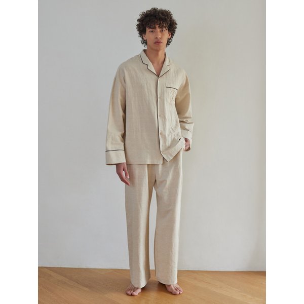CLASSIC PAJAMA SET_ecru linen