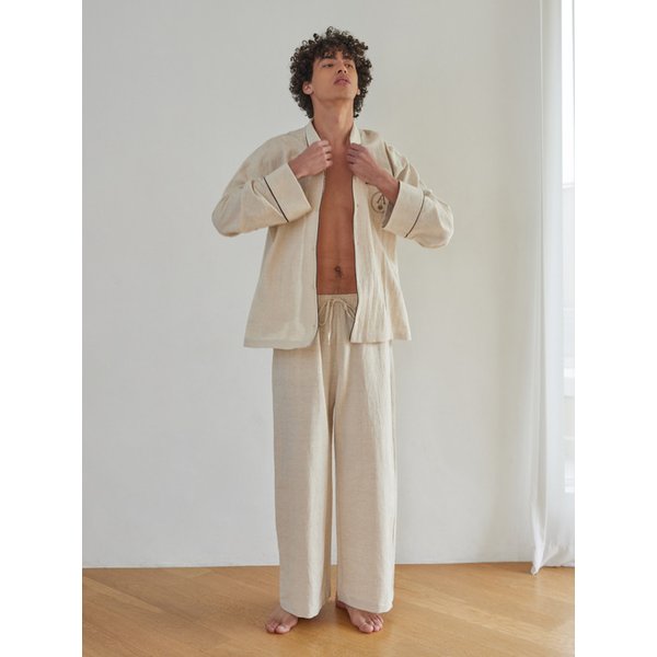 CLASSIC PAJAMA SET_ecru linen
