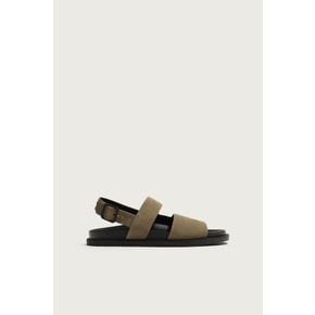 레더 와이드 스트랩 버클 샌들 / 2733/820/131 TAUPE GREY