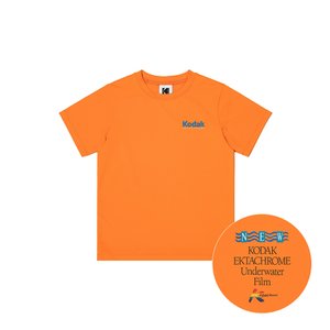 코닥 [공식]썸머 그래픽 반팔티셔츠 키즈 ORANGE