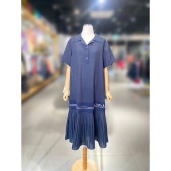 베네통 [여주점] 메쉬 라인 플리츠 원피스 (BAOPA2631)