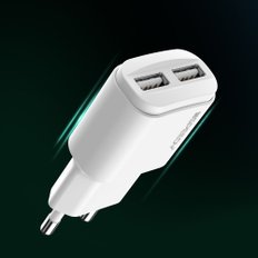 스피디 2.1A USB 2포트 가정용 충전기 어댑터