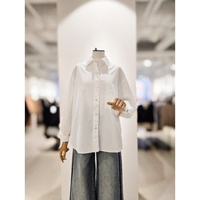 [파주점] [더아이잗컬렉션]코튼 블렌드 슬리브 포인트 블라우스 CR3A0BL121