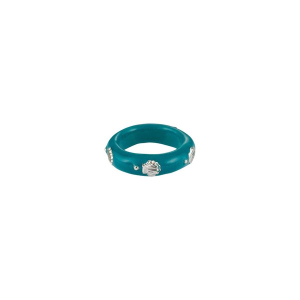 murex ring-teal blue