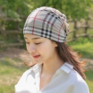 hat'scompany 버리 여성 비니 두건 머리 항암모자 조리모 위생모