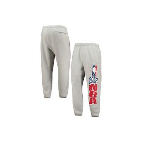 4292755 Nike Mens Heathered Gray NBA Team 31 75th Anniversary Courtside Fleece Jogger Pant