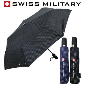 스위스밀리터리 [스위스 밀리터리] 3단 7K 자동 핀도트 우산