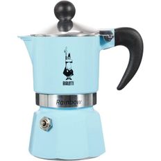 영국 비알레띠 모카포트 Bialetti Rainbow Caffettiera Colorata Alluminio Azzurro 1 Tazza Lig