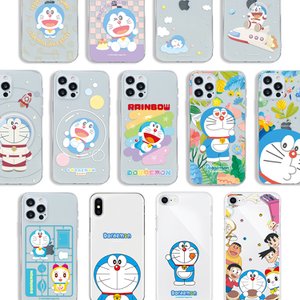  아이폰13 프로 맥스 미니 귀여운 도라에몽 도라미 캐릭터 클리어 투명 젤리 휴대폰 케이스