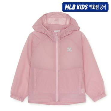 MLB키즈 (백화점공식) (공식) 25SS 베이직 아웃도어 초경량 바람막이 7AWJB0153-50PKM