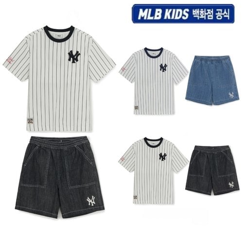 [백화점 공식] 26SS [베이비&키즈] 스트라이프 데님 티셔츠세트 (2color) 7AS1B0263