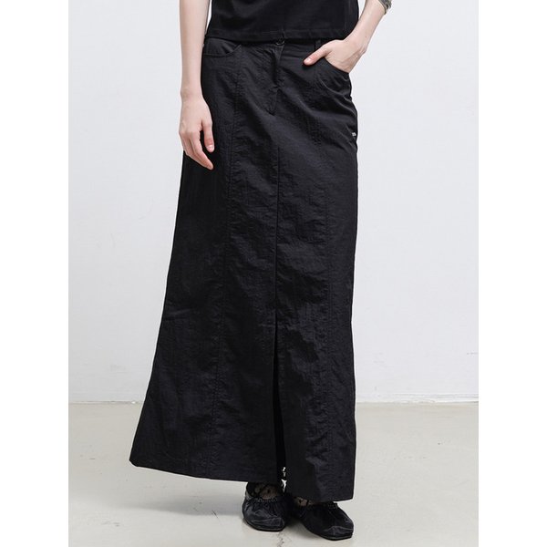 PANEL LONG SKIRT_BLACK