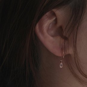 RAINDROP rose quartz EARRING