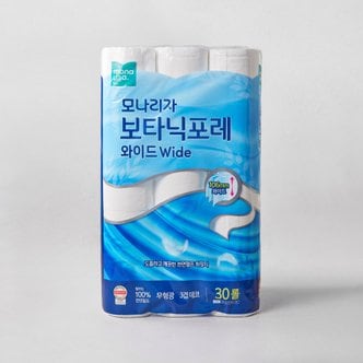 모나리자 보타닉포레 와이드 프리미엄 화장지 30m*30롤 (광폭 106mm)