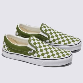 [ VANS ] 컬러띠어리 체커보드 슬립온 페스토 VN000D03CIB